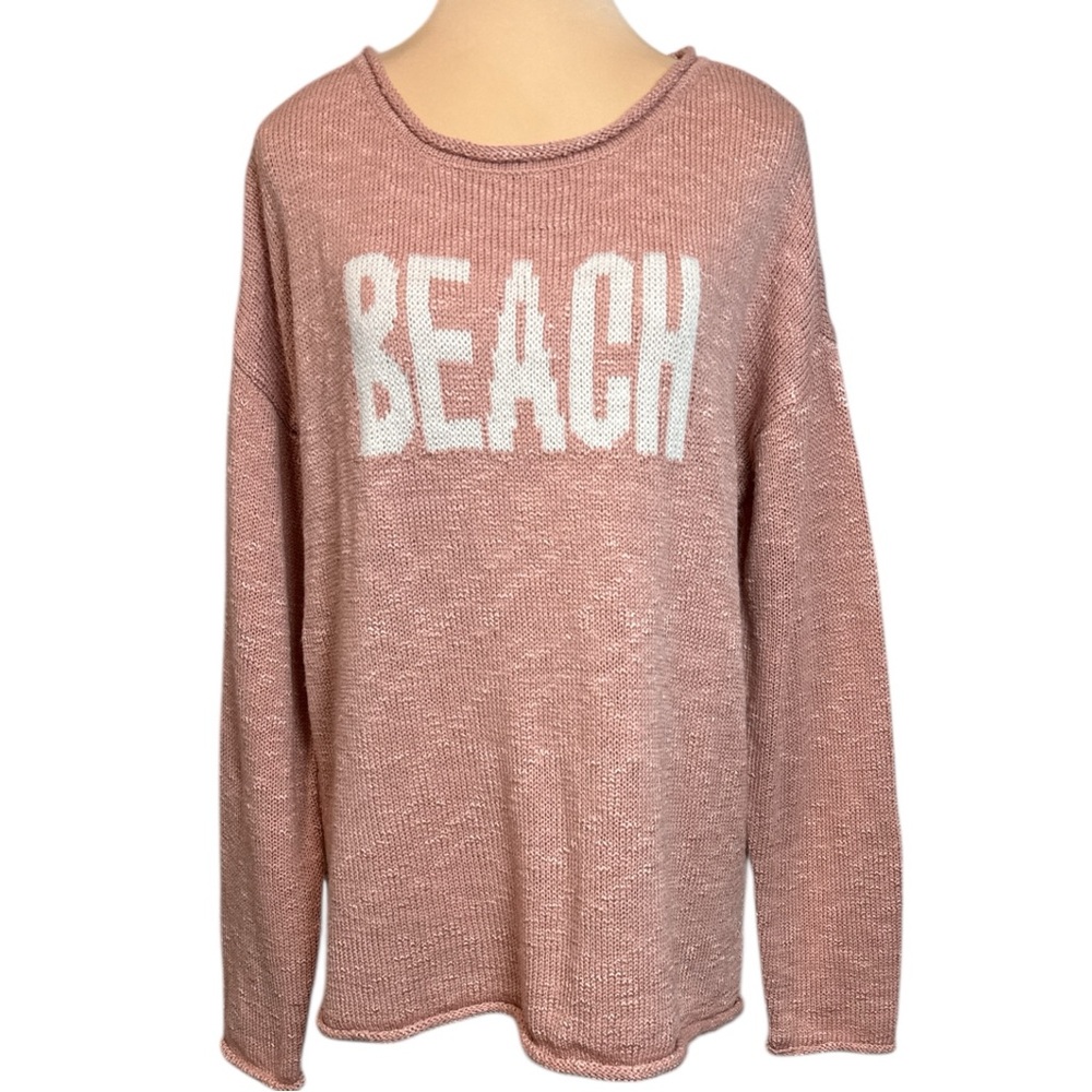 Marled (EUC) Women’s Knit Peach/Sand Beach Sweater Size XL